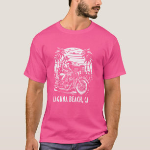 ラグナビーチカリフォルニアオートバイ改造ヴィンテージ Tシャツ