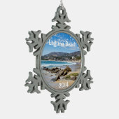 ラグナビーチホリデイ スノーフレークピューターオーナメント (左)