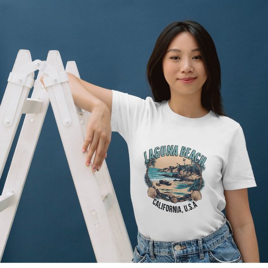 ラグナビーチレトロヴィネット Tシャツ