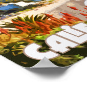 ラグナビーチヴィンテージ旅行ポスター ポスター (角)