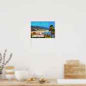 ラグナビーチヴィンテージ旅行ポスター ポスター (キッチン)