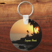 ラグナビーチ海サンセットキーチェーン キーホルダー (正面)