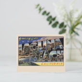 ラグナビーチ，カリフォルニア州ヴィンテージ ポストカード (スタンド正面)