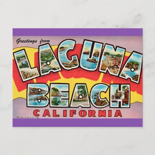 ラグナビーチ カリフォルニア ポストカード (正面)