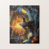 ラグナロク後の新世界を創造するオーディン ジグソーパズル (縦)