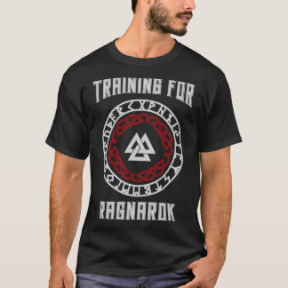 ラグナロックのトレーニングバイキングフィットネスボディビル Tシャツ