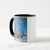 ラグナ山脈の雪に覆われた木々 マグカップ (正面左)