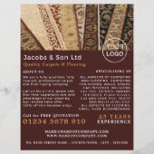 ラグパターン（の模様が）ある、カーペット層、フィッター広告ズ チラシ (正面)