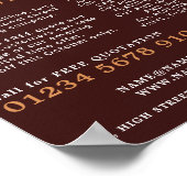 ラグパターン（の模様が）ある、カーペット層、フィッター広告ズ ポスター (角)