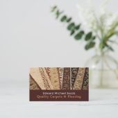 ラグパターン(の模様が)ある、カーペット層、フィッター 名刺 (スタンド正面)