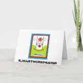 ラグビおもしろいー誕生日カード カード (裏面)