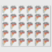 ラグビーおもしろいグで負けるサッカースポーツ ラッピングペーパー (フラット)