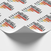 ラグビーおもしろいグで負けるサッカースポーツ ラッピングペーパー (角)