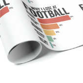 ラグビーおもしろいグで負けるサッカースポーツ ラッピングペーパー (ロールコーナー)