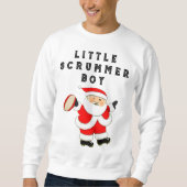 ラグビーおもしろいグクリスマスホリデー スウェットシャツ (正面)