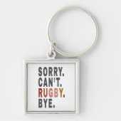ラグビーおもしろいビーウィーケンダー，ラグビーママ用，ギフトアイディア キーホルダー (正面)