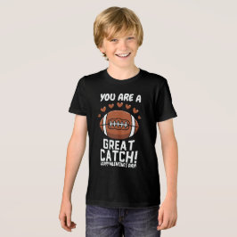 ラグビーおもしろいビーバレンタインデー トライブレンドTシャツ
