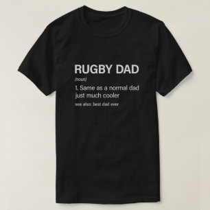 ラグビーおもしろいビーパパ定義ラグビー愛好家 Tシャツ