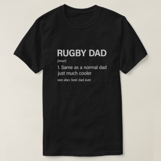 ラグビーおもしろいビーパパ定義ラグビー愛好家 Tシャツ