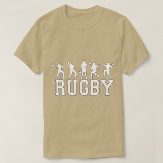 ラグビーおもしろいプレーヤースポーツ1 Tシャツ (デザイン正面)