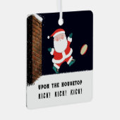 ラグビーおもしろい収集可能セラミックオーナメント メタルオーナメント (正面右)