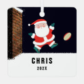 ラグビーおもしろい収集可能セラミックオーナメント メタルオーナメント (裏面)