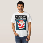 ラグビーおもしろクリスマスTシャツ Tシャツ (正面フル)