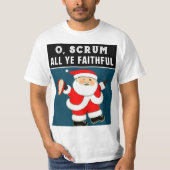 ラグビーおもしろクリスマスTシャツ Tシャツ (正面)