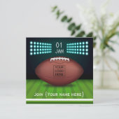 ラグビーお祝いパーティの招待状の写真の追加 招待状 (スタンド正面)