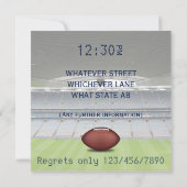 ラグビーお祝いパーティの招待状の写真の追加 招待状 (裏面)