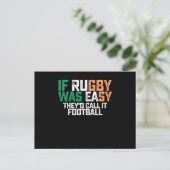 ラグビーが簡単ならサッカーって呼ばれてるよ ポストカード (スタンド正面)