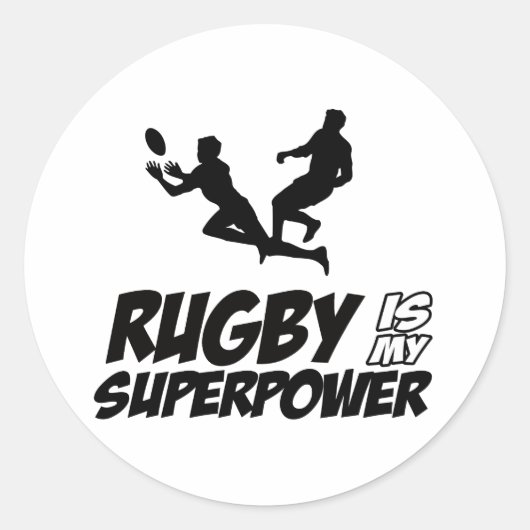 ラグビーすごいビー ラウンドシール (正面)