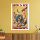 ラグビーすべてがキャンバスポスターの装飾を殺す キャンバスプリント (インサイチュ (リビング))