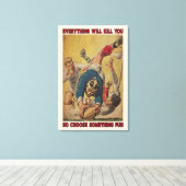 ラグビーすべてがキャンバスポスターの装飾を殺す キャンバスプリント (インサイチュ (ウッドフロア))