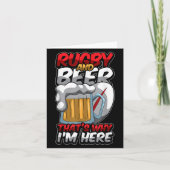 ラグビーとビールWhy Im Here Rugger おもしろい Quot カード (正面)