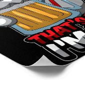 ラグビーとビールWhy Im Here Rugger おもしろい Quot ポスター (角)