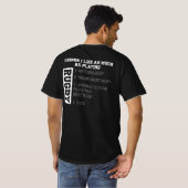 ラグビーと同じくらい遊好きなもの Tシャツ (裏面フル)