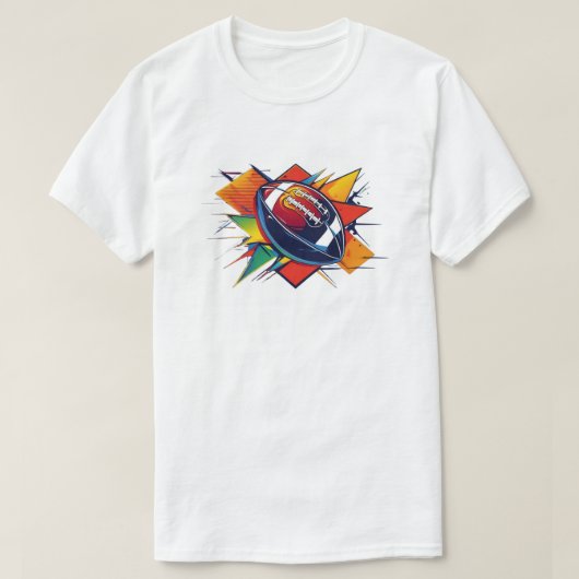 ラグビーなんて簡単ならサッカーって呼ばれてるよ Tシャツ (デザイン正面)