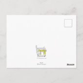 ラグビーのオランウタン葉書Ruaridh ポストカード (裏面)