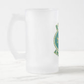 ラグビーのオーストラリアのカンガルーのワラビーのオーストラリア人 フロストグラスビールジョッキ (左)