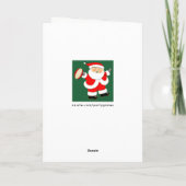 ラグビーのクリスマスカード シーズンカード (裏面)