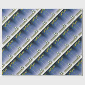 ラグビーのクリスマス ラッピングペーパー (フラット)