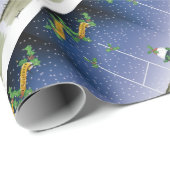 ラグビーのクリスマス ラッピングペーパー (ロールコーナー)