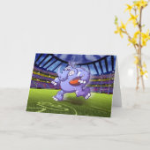 ラグビーのサイ カード (黄色い花)