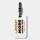 ラグビーのデザイン ラゲッジタグ (正面縦)