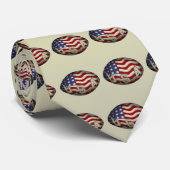 ラグビーのボールの米国旗米国 ネクタイ (ロール)