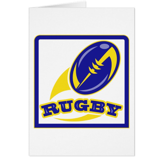 ラグビーのボールの飛んでいるなoput (正面)