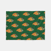 ラグビーの南アフリカ共和国のbokke フリースブランケット (正面(横))