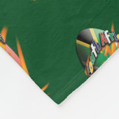 ラグビーの南アフリカ共和国のbokke フリースブランケット (角)