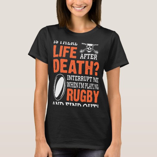 ラグビーの死 Tシャツ (正面)